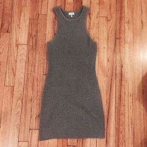 Tobi grey knit bodycon dress